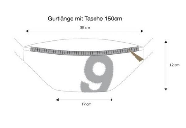 Bauchtasche " Knoten " WEEL rot pink